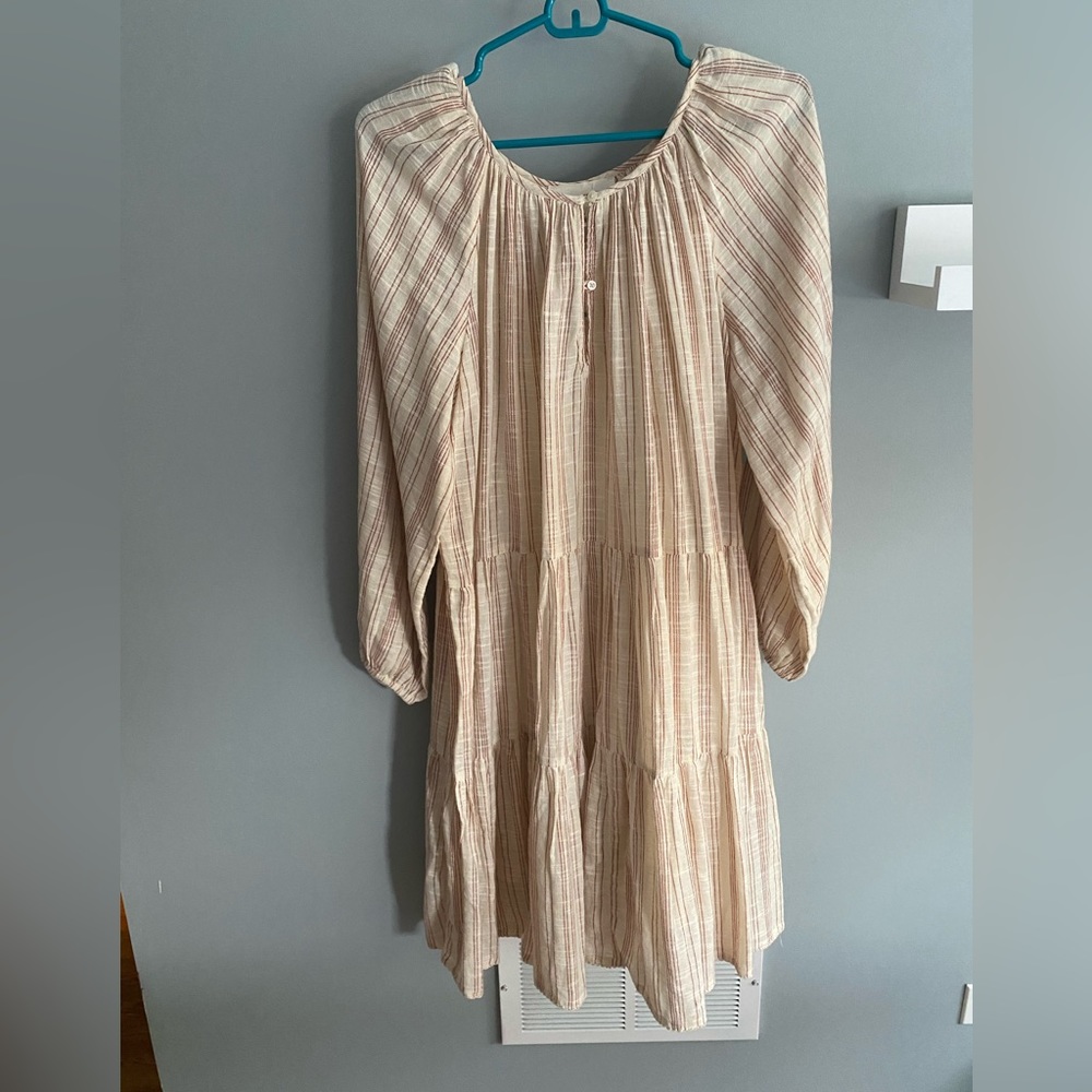 The Great, tiered bohemian dress with full length removable lining.